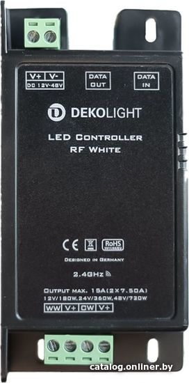 

Диммер для одноцветных лент (без RGB) Deko-Light RF белый