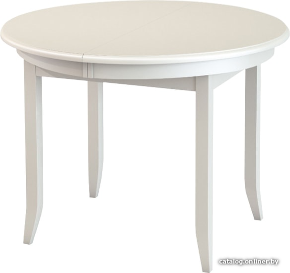 

Кухонный стол Логарт Балет 100-130x100 (круглый, эмаль белая)
