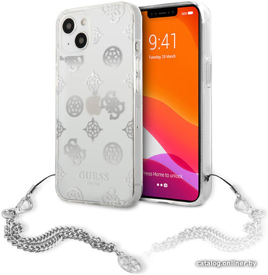 

Чехол для телефона CG Mobile Guess для iPhone 13 mini GUHCP13SKSPESI