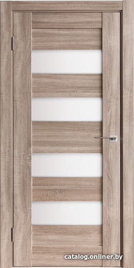 

Межкомнатная дверь IstokDoors Горизонталь-2 ДЧ 80x200 (спил седой/светлое стекло)