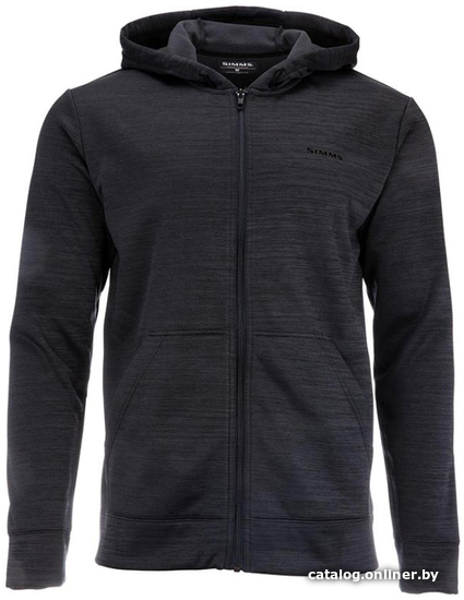 

Толстовка Simms Challenger Hoody - Full Zip '21 (L, black heather)