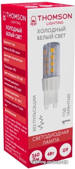 

Светодиодная лампочка Thomson Led G9 TH-B4246