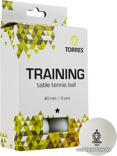 

Мяч для настольного тенниса Torres Training TT21016 (1 звезда, 6 шт)