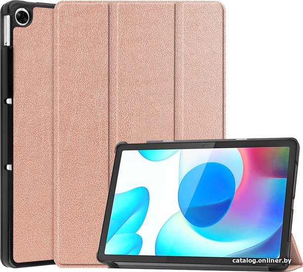 

Чехол для планшета JFK Smart Case для Realme Pad (розово-золотой)