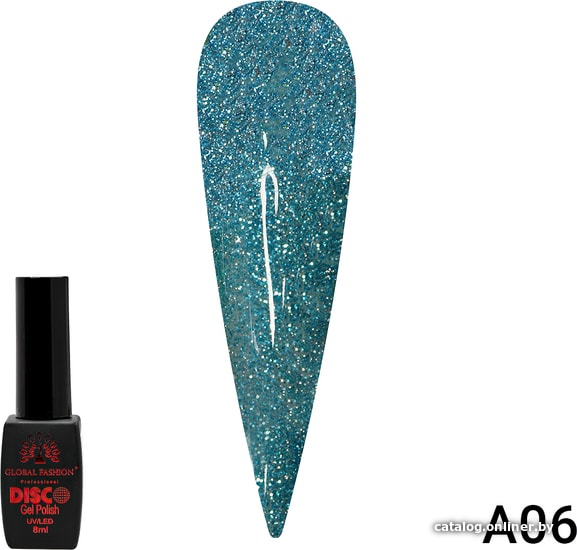 

Гель-лак Global Fashion Disco Gel Polish (тон A06) 8 мл
