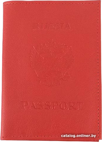 

Обложка для паспорта Poshete 604-117LG-RWT (красный)