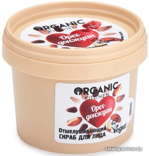 

Organic Kitchen Скраб для лица Отшелушивающий. Орех-донжуан (100 мл)
