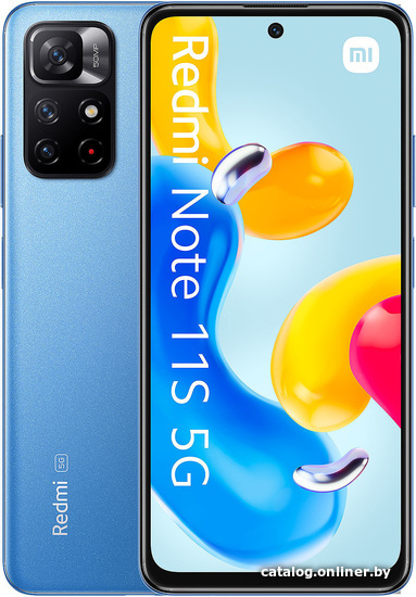 

Смартфон Xiaomi Redmi Note 11S 5G 6GB/128GB международная версия (синий)