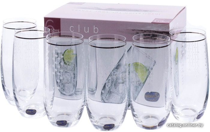 

Набор стаканов для воды и напитков Bohemia Crystal Club 25180/Q9103/350