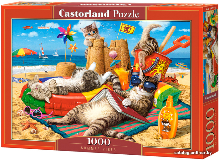 

Пазл Castorland Кошачий пляж C-104772 (1000 эл)