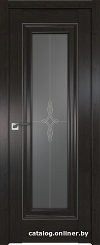 

Межкомнатная дверь ProfilDoors 24X 70x200 (пекан темный серебро/стекло узор графит)