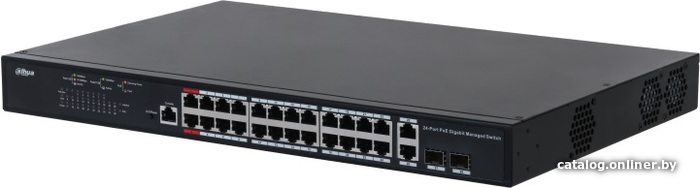 

Управляемый коммутатор уровня 2+ Dahua DH-PFS4226-24GT-370