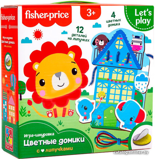 

Шнуровка Fisher-Price Цветные домики VT5303-18