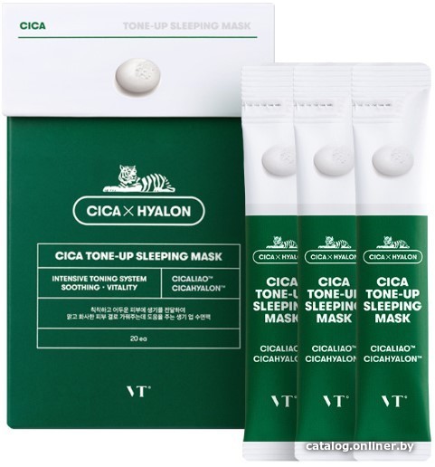 

Vt Cosmetics Набор масок для лица Cica Tone-Up Sleeping Mask 20 шт