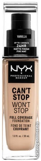 

Тональная основа NYX Professional Makeup Can`t Stop Won`t Stop (06 Vanilla) 30 мл