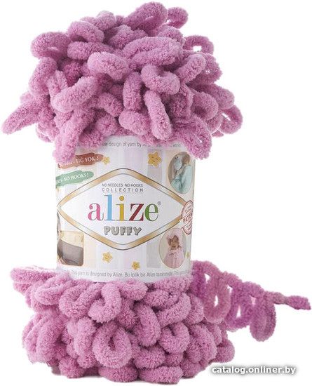 

Пряжа для вязания Alize Puffy 98 (9 м, сухая роза)