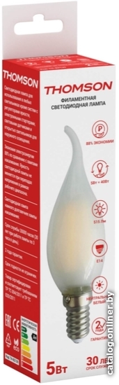

Светодиодная лампочка Thomson Filament Tail Candle TH-B2139