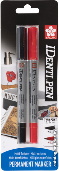 

Маркер перманентный Sakura Pen Identi-Pen BLXYK2A (2шт)