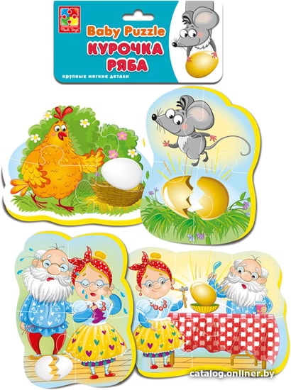 

Мозаика/пазл Vladi Toys Курочка Ряба VT1106-61