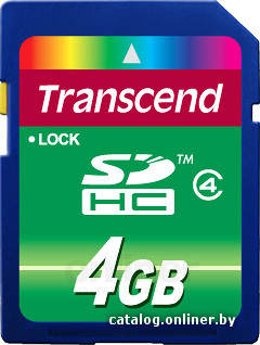 

Карта памяти Transcend SDHC Class 4 4 Гб (TS4GSDHC4)