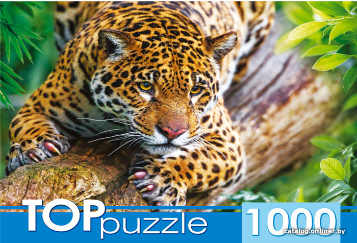 

Пазл Top Puzzle Грациозный леопард на дереве