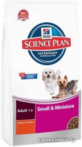 

Сухой корм для собак Hill's Science Plan Adult Small & Mini Chicken & Turkey 6.5 кг