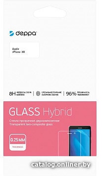 

Защитное стекло Deppa Hybrid для iPhone XR (прозрачное)