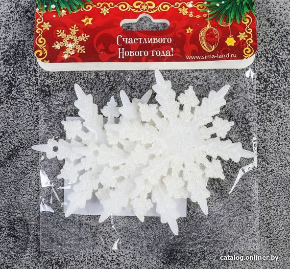 

Елочная игрушка Зимнее волшебство Снежинка - морозный блеск 4316724 (белый)