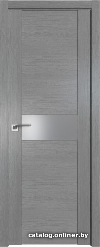 

Межкомнатная дверь ProfilDoors 2.05XN 50x200 (грувд серый, стекло lacobel серебряный лак)