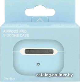 

Чехол LifeStyle Premium (для AirPods Pro, голубой)