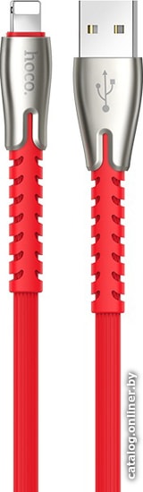 

Кабель Hoco U58 Core USB Type-A - Lightning (1.2 м, красный)