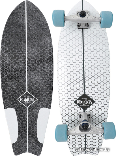

Лонгборд Mindless Surf Skate Fish Tail White MS1500