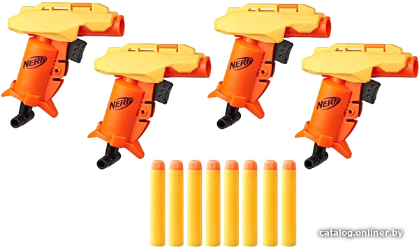 

Набор игрушечного оружия Nerf Альфа Страйк Стингер SO-1 E8316 (4 шт)
