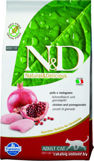

Сухой корм для кошек Farmina N&D Grain Free Cat Chicken & Pomegranate Adult 0.3 кг