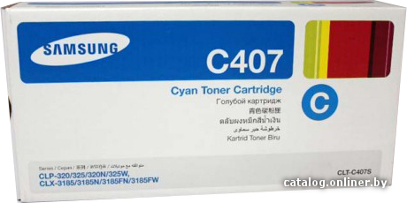 

Картридж Samsung CLT-C407S Cyan