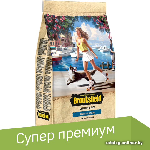 

Сухой корм для собак Brooksfield Adult All Breeds курица/рис 800 г