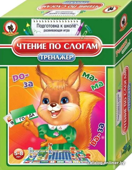 

Развивающая игра Русский стиль Тренажер. Чтение по слогам 03407