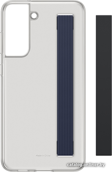 

Чехол для телефона Samsung Slim Strap Cover S21 FE (темно-серый)
