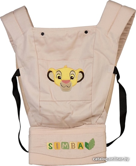 

Рюкзак-переноска Polini Kids Disney Baby Король Лев с вышивкой 0002165-3 (бежевый)