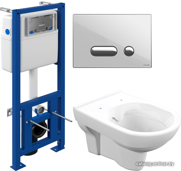 

Унитаз Cersanit City New Clean On MZ-CITY-COn + IN-MZ-LINK PRO + P-BU-INT/Whg/Gl