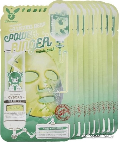

Elizavecca Тканевая маска для лица Centella Asiatica Deep Power Ringer 10шт