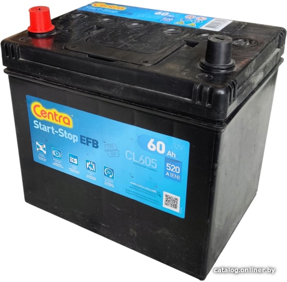 

Автомобильный аккумулятор Centra Start-Stop EFB CL605 (60 А·ч)
