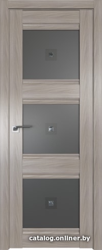 

Межкомнатная дверь ProfilDoors 4X 80x200 (орех пекан/графит с прозрачным квадратным фьюзингом)