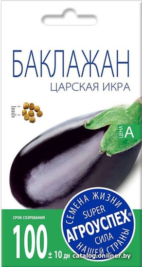 

Семена Агроуспех Баклажан Царская икра 0.3 г