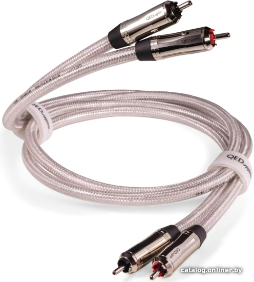 

Кабель QED Signature Audio 40 RCA - RCA (1 м, серый)
