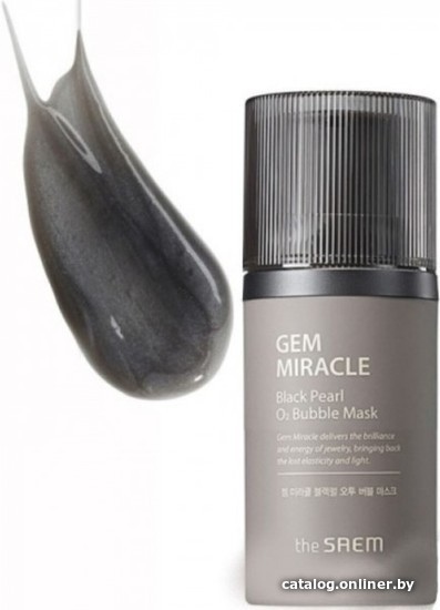 

The Saem Маска для лица кремовая Gem Miracle Black Pearl O2 Bubble Mask 50 мл
