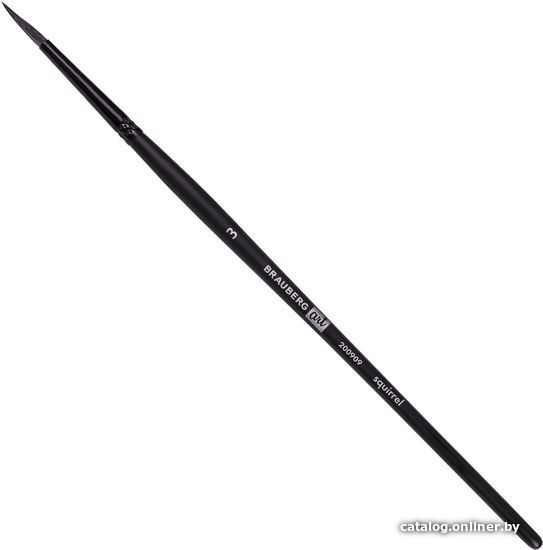 

Кисть для рисования BRAUBERG Classic Белка 3 200909 (круглая, короткая ручка)