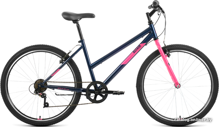 

Велосипед Altair MTB HT 26 Low р.15 2022 (темно-синий/розовый)
