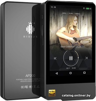 

Hi-Fi плеер Hidizs AP200 32GB (черный)
