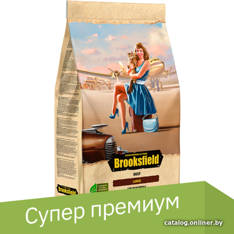 

Сухой корм для кошек Brooksfield Adult Cat Large Beef с говядиной и рисом 2 кг